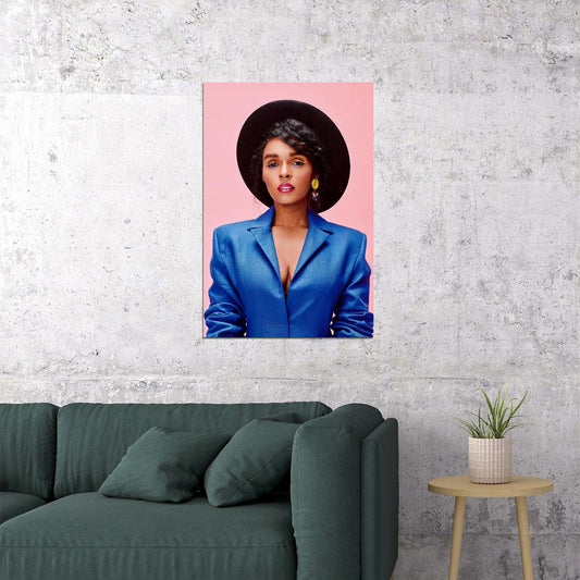 Janelle Monae Celebrity Actress Singeer Idol Poster Wall Art Print Home Wall Decor - xonomax