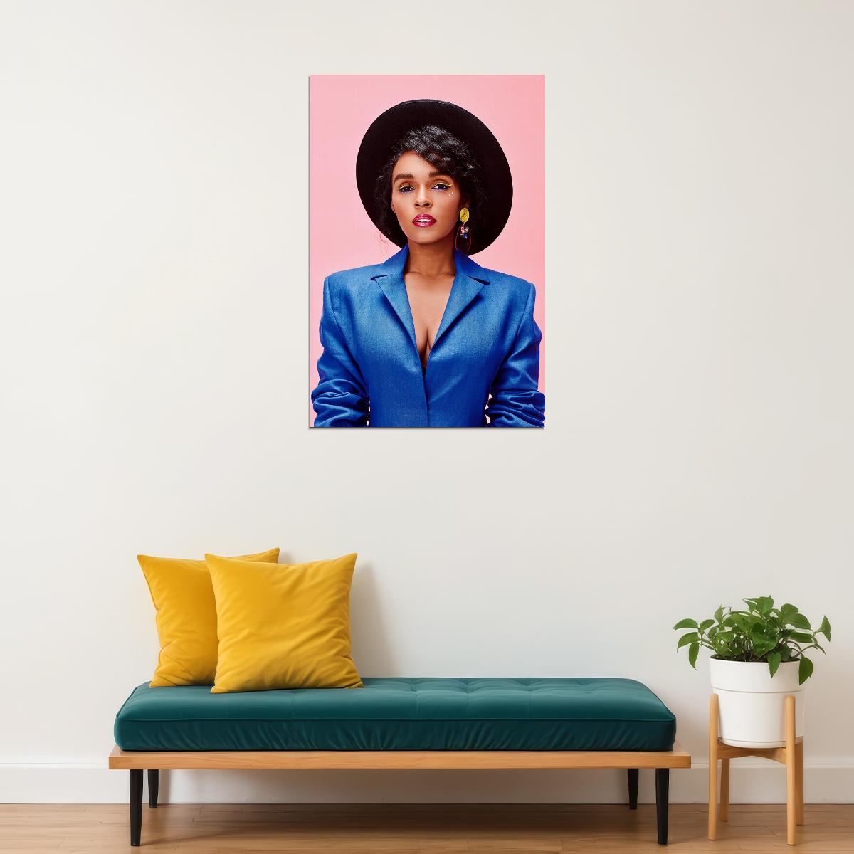 Janelle Monae Celebrity Actress Singeer Idol Poster Wall Art Print Home Wall Decor - xonomax