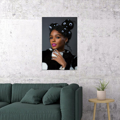 Janelle Monae Celebrity Actor Singeer Idol Poster Wall Art Print Home Wall Decor - xonomax