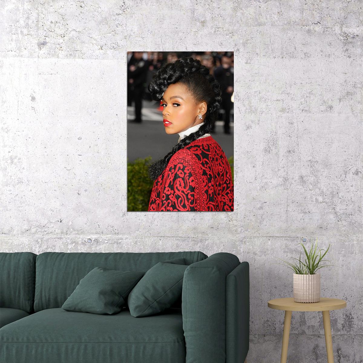Janelle Monae Celebrity Actor Singeer Star Poster Wall Art Print Home Wall Decor - xonomax