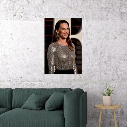 Hillary Swank Celebrity Tv Movie Actress Star Poster Wall Art Print Home Wall Decor - xonomax