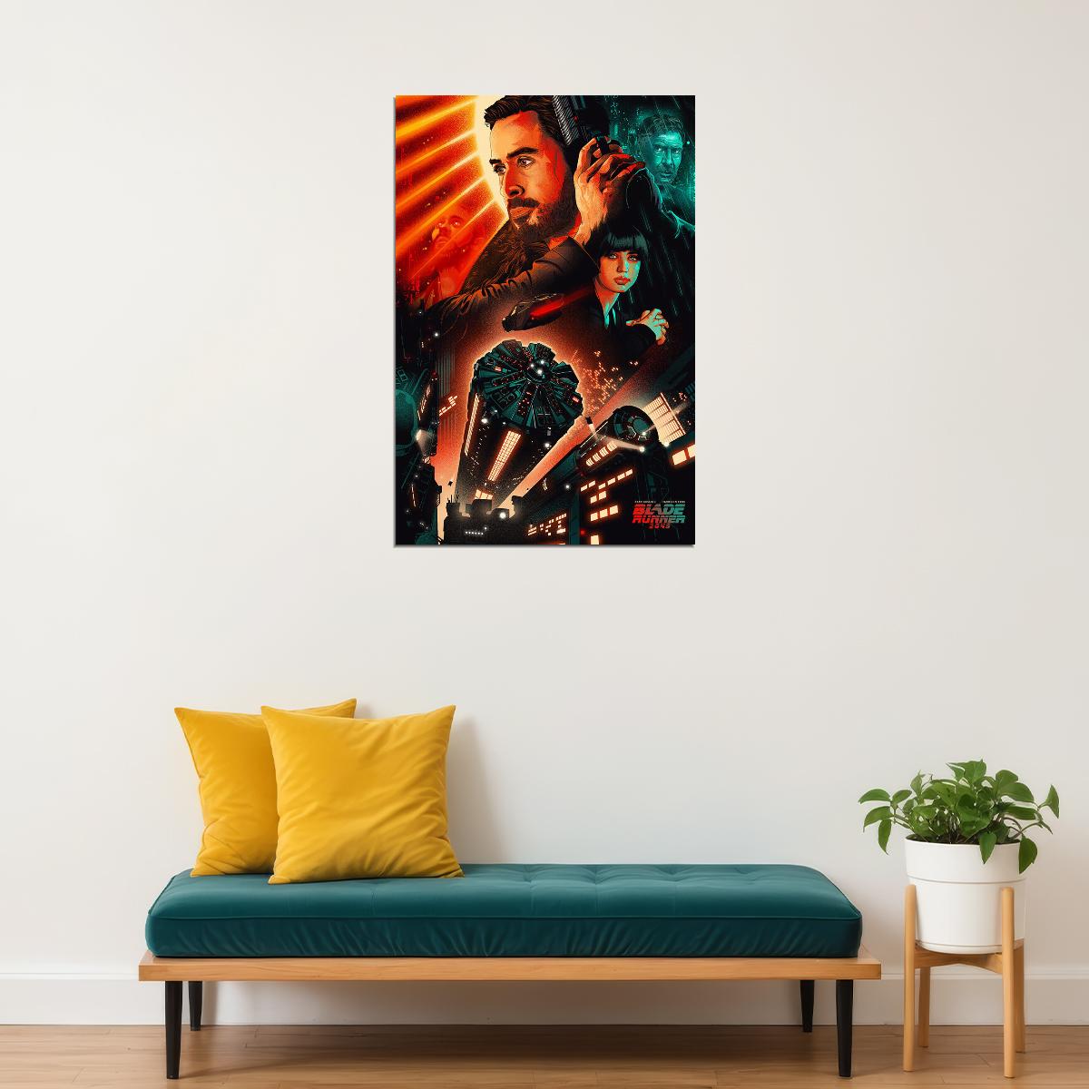 Blade Runner 2049 Science Fiction Drama Movie Poster Wall Art Print Home Wall Decor - xonomax