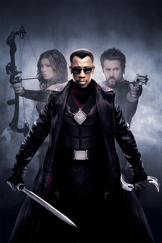 Blade Ii Vintage Classic Action Horror Movie Poster Wall Art Print Home Wall Decor - xonomax