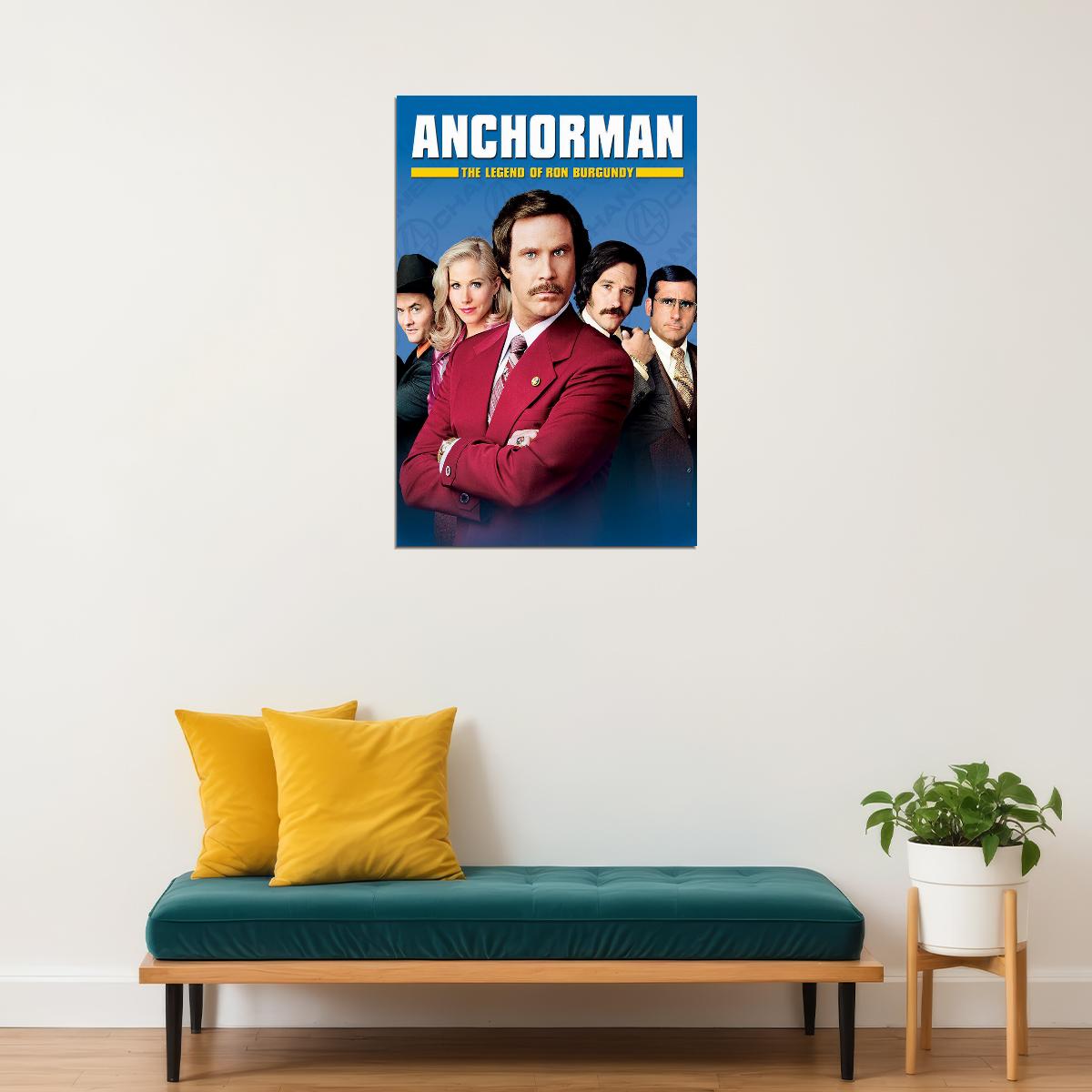 Anchorman The Legend Of Ron Classic Movie Poster Wall Art Print Home Wall Decor - xonomax