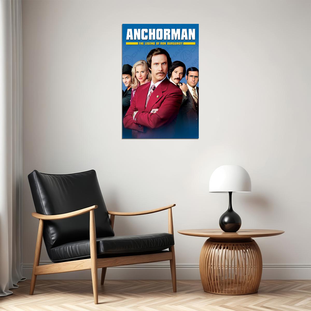 Anchorman The Legend Of Ron Classic Movie Poster Wall Art Print Home Wall Decor - xonomax