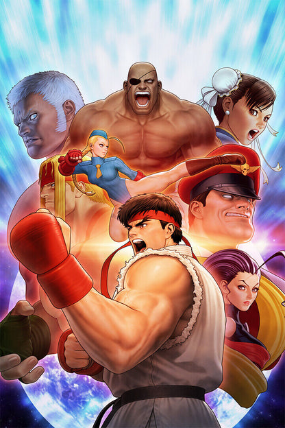 Street Fighter Classic Video Game Fight Game Poster Wall Art Print Home Wall Decor - xonomax