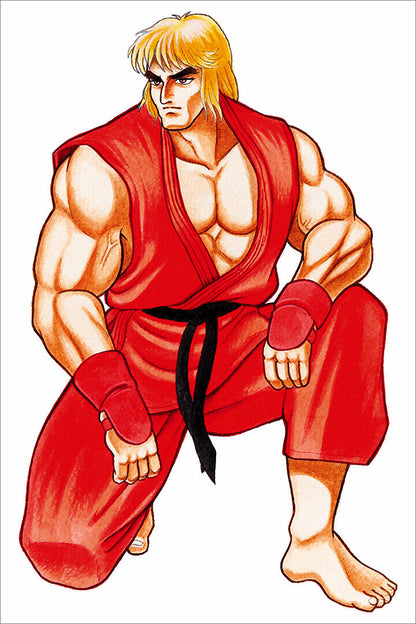 Street Fighter Ken Video Game Character Poster Wall Art Print Home Wall Decor - xonomax