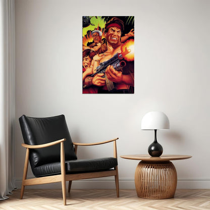 Super Contra Classic Game Action War Game Poster Wall Art Print Home Wall Decor - xonomax
