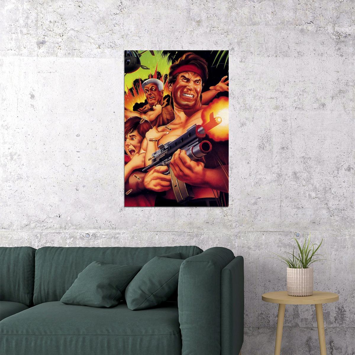 Super Contra Classic Game Action War Game Poster Wall Art Print Home Wall Decor - xonomax