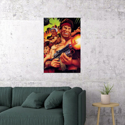 Super Contra Classic Game Action War Game Poster Wall Art Print Home Wall Decor - xonomax