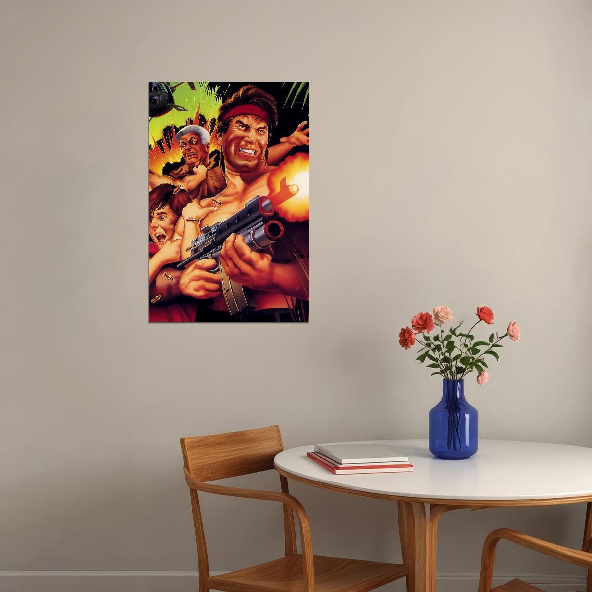 Super Contra Classic Game Action War Game Poster Wall Art Print Home Wall Decor - xonomax