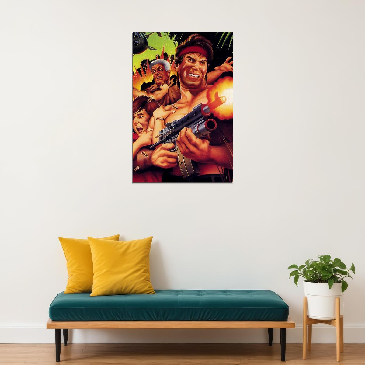Super Contra Classic Game Action War Game Poster Wall Art Print Home Wall Decor - xonomax
