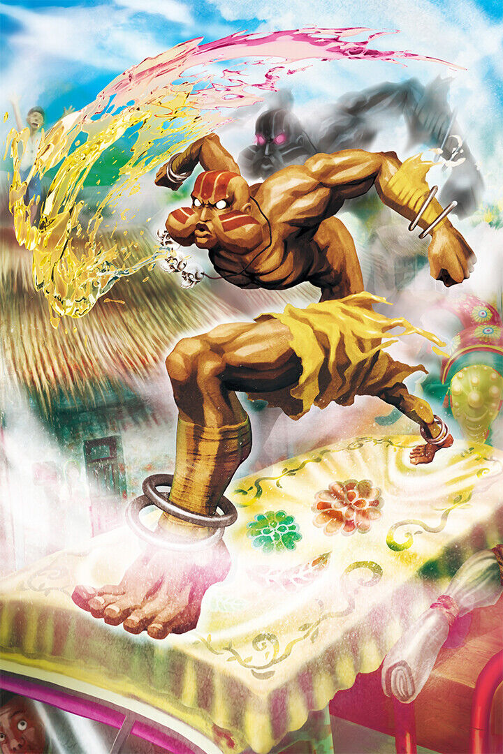 Street Fighter Indian Fighter Video Game Classic Poster Wall Art Print Home Wall Decor - xonomax