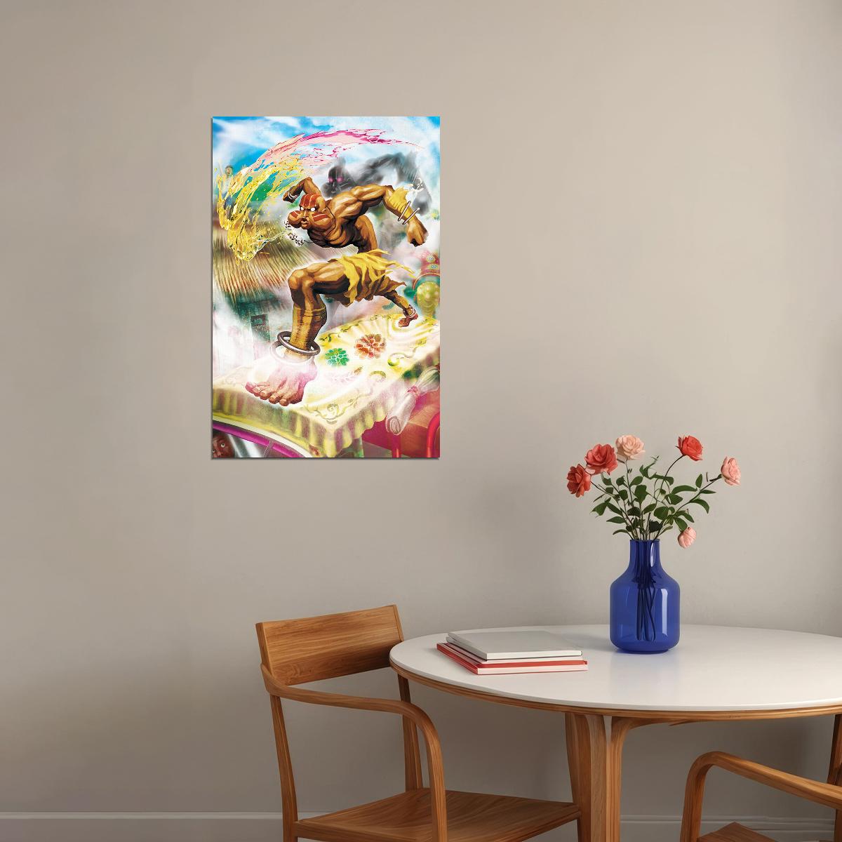 Street Fighter Indian Fighter Video Game Classic Poster Wall Art Print Home Wall Decor - xonomax