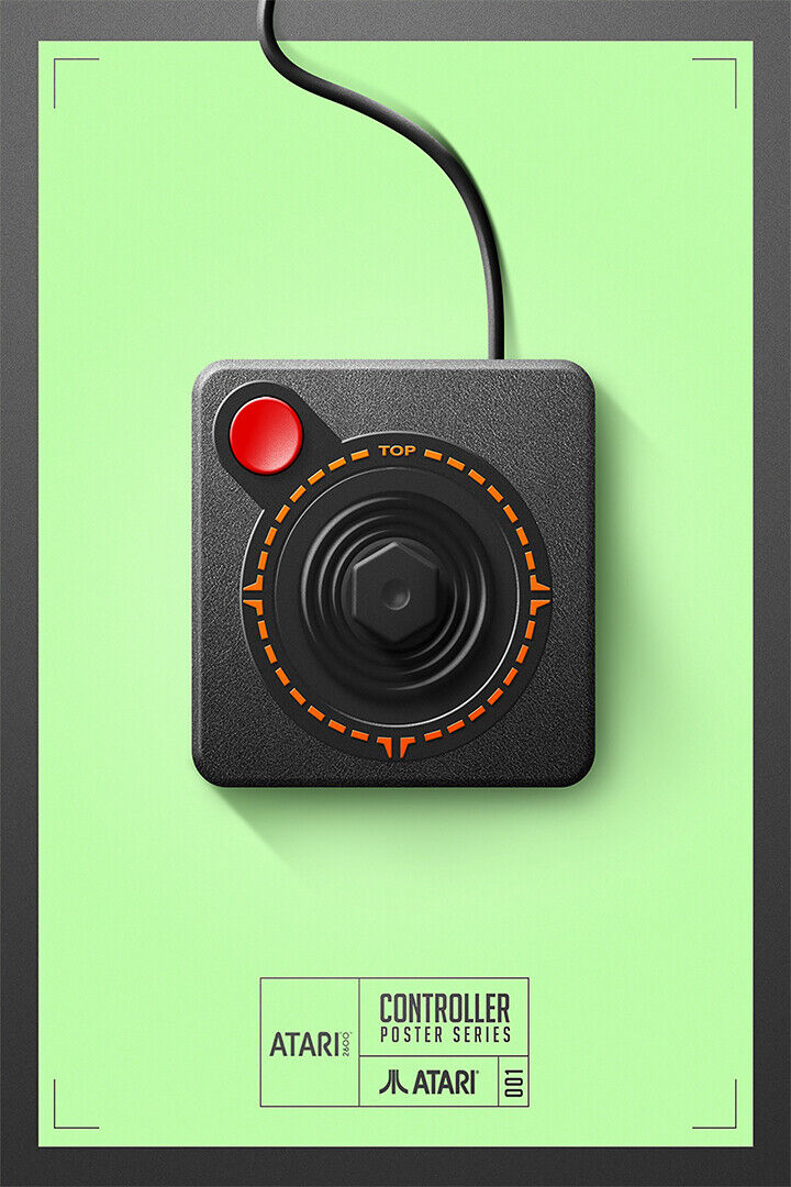 Atari Retro Promo Video Game Play Technology Poster Wall Art Print Home Wall Decor - xonomax