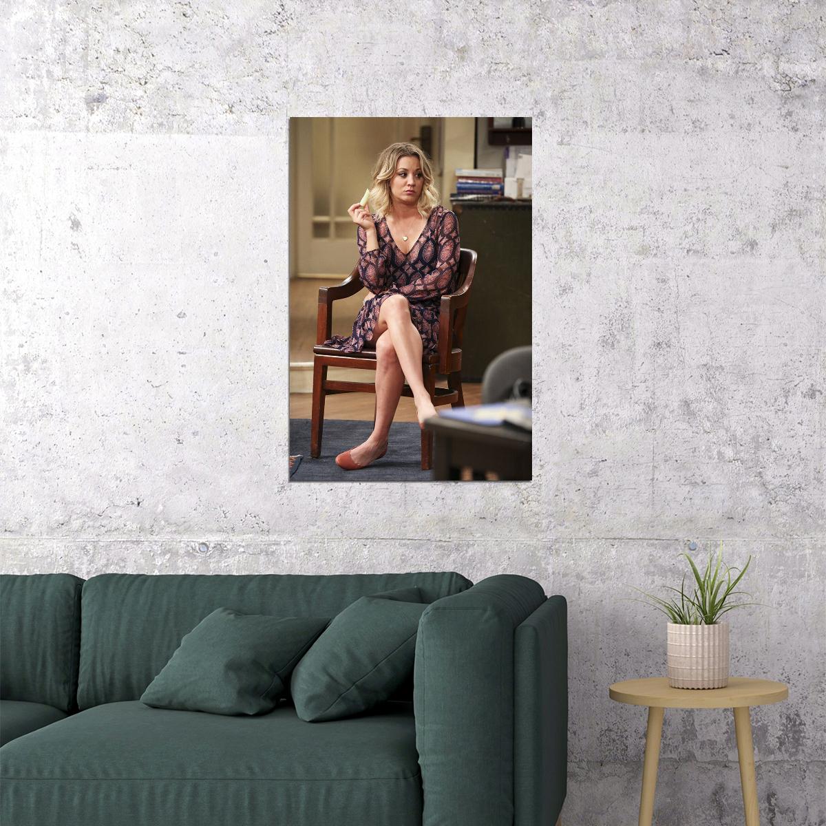 Penny The Big Bang Theory Tv Series Poster Kaley Cuoco Wall Art Print Home Wall Decor - xonomax