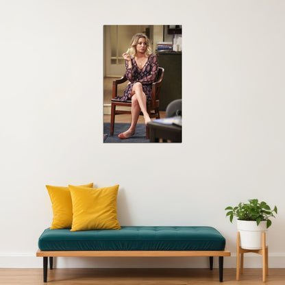 Penny The Big Bang Theory Tv Series Poster Kaley Cuoco Wall Art Print Home Wall Decor - xonomax