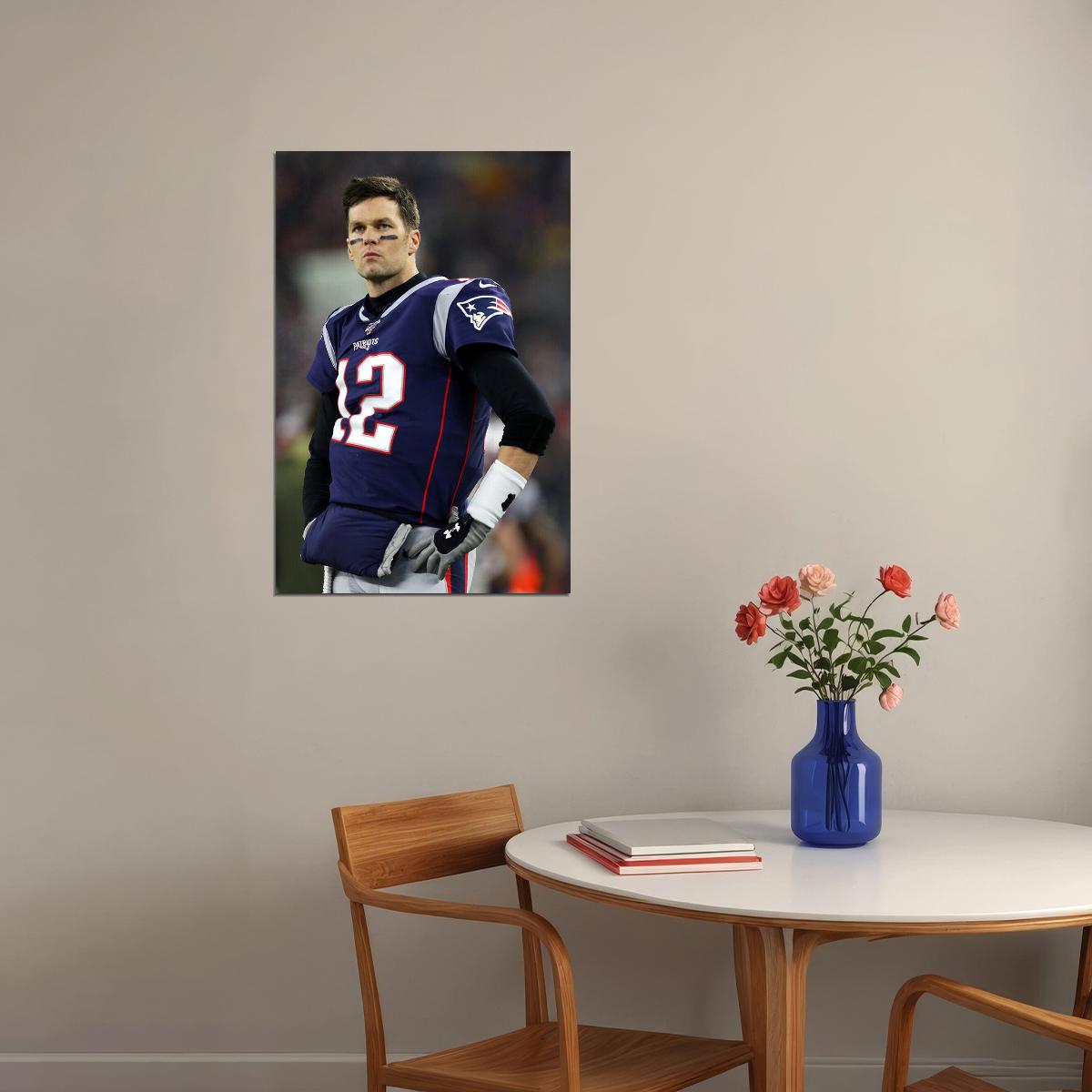 Tom Brady Celebrity American Football Sports Poster Wall Art Print Home Wall Decor - xonomax