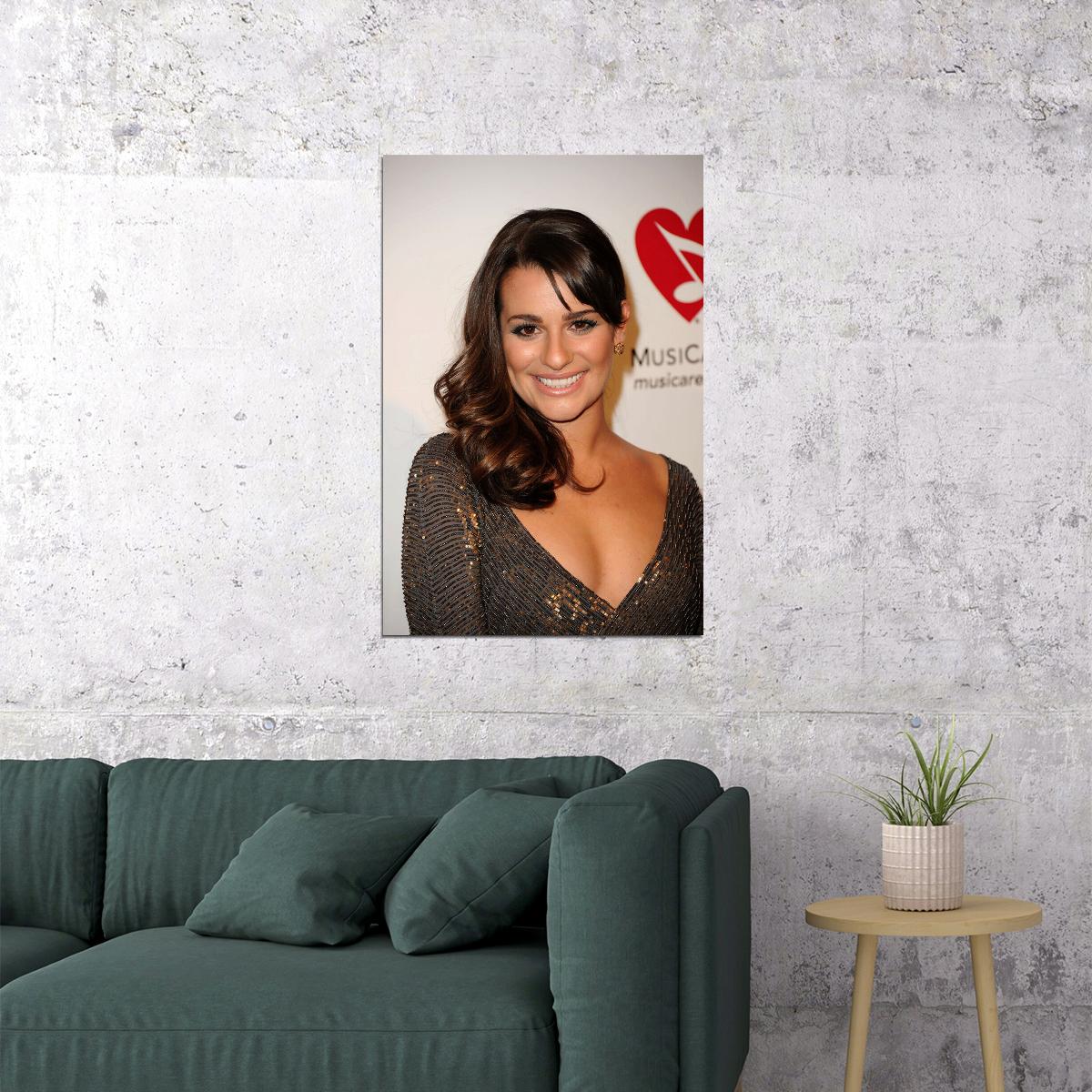 Lea Michele Cinema Actress Singer Artist Poster Wall Art Print Home Wall Decor - xonomax