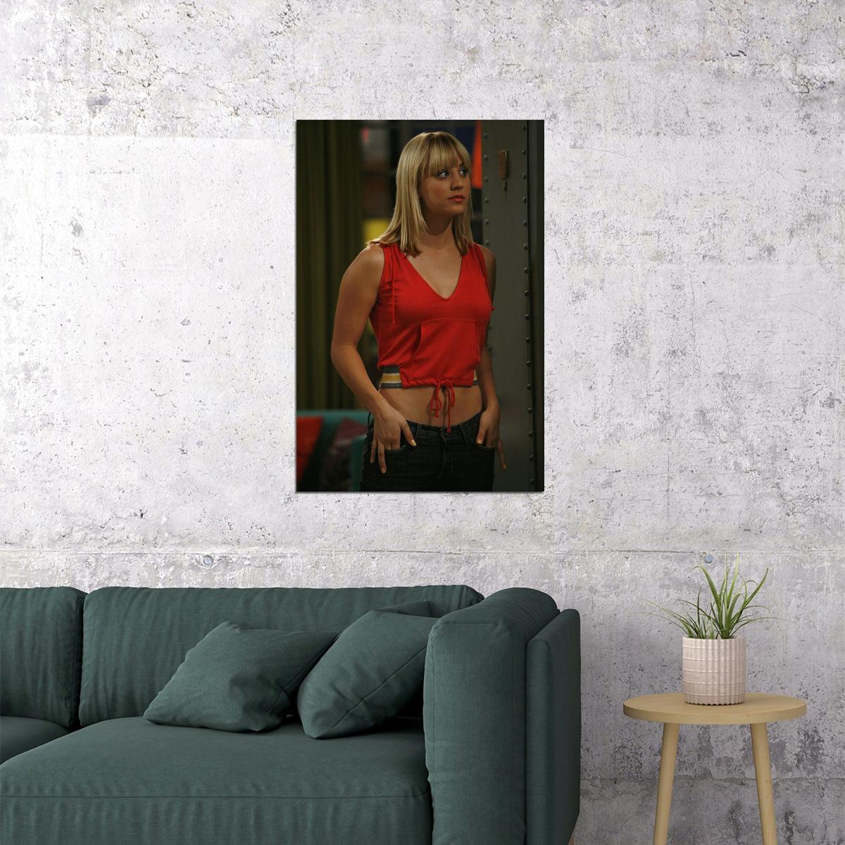 Penny The Big Bang Theory Tv Series Poster Kaley Cuoco Wall Art Print Home Wall Decor - xonomax