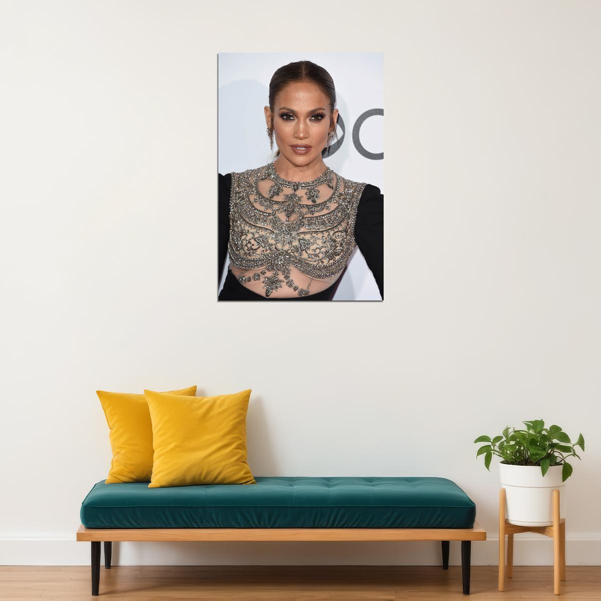 Jennifer Lopez Singer Actress Charitable Poster Wall Art Print Home Wall Decor - xonomax