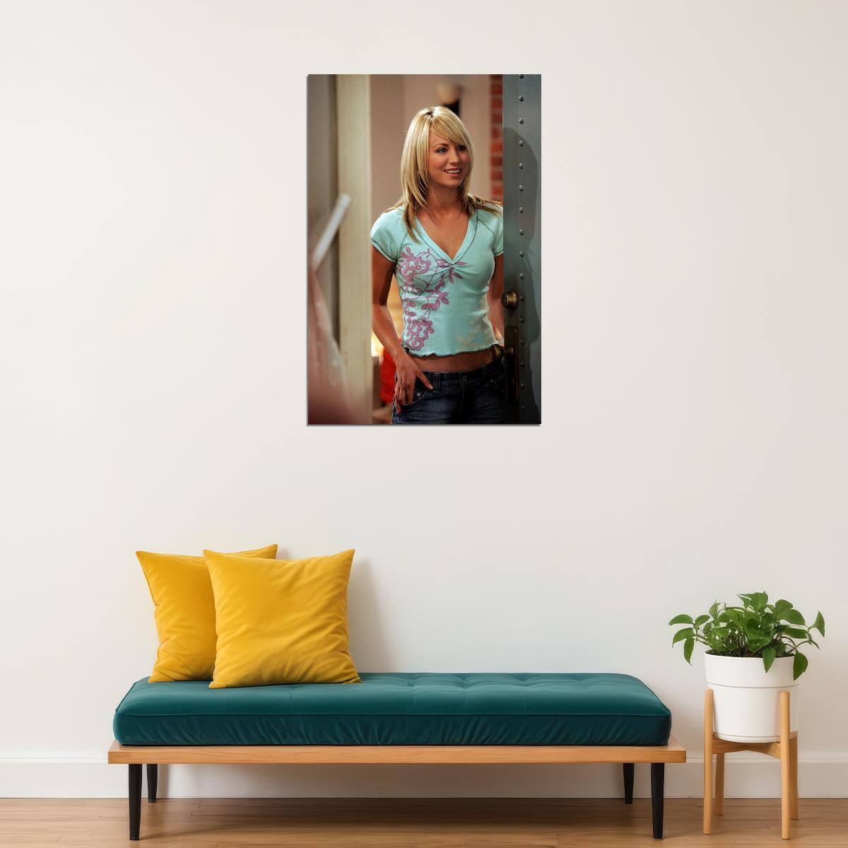Penny The Big Bang Theory Tv Series Poster Kaley Cuoco Wall Art Print Home Wall Decor - xonomax