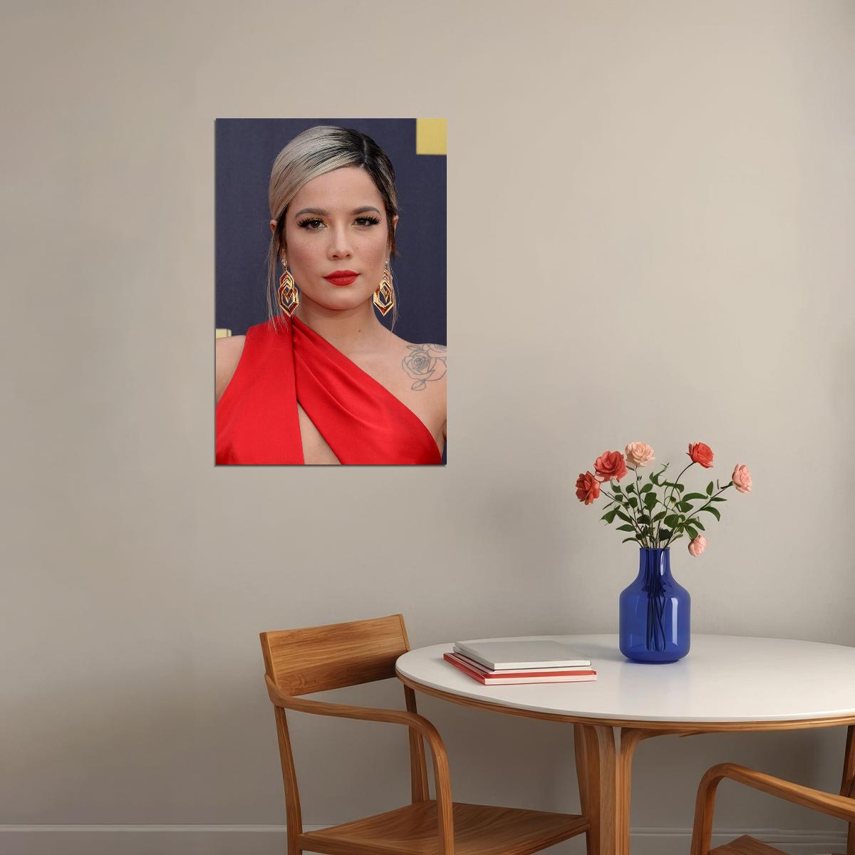 Halsey Celebrity Cinema Actor Singer Idol Poster Wall Art Print Home Wall Decor - xonomax