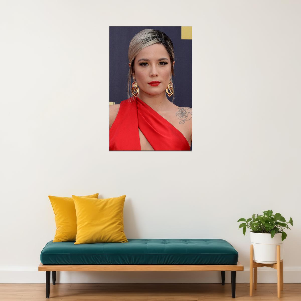 Halsey Celebrity Cinema Actor Singer Idol Poster Wall Art Print Home Wall Decor - xonomax