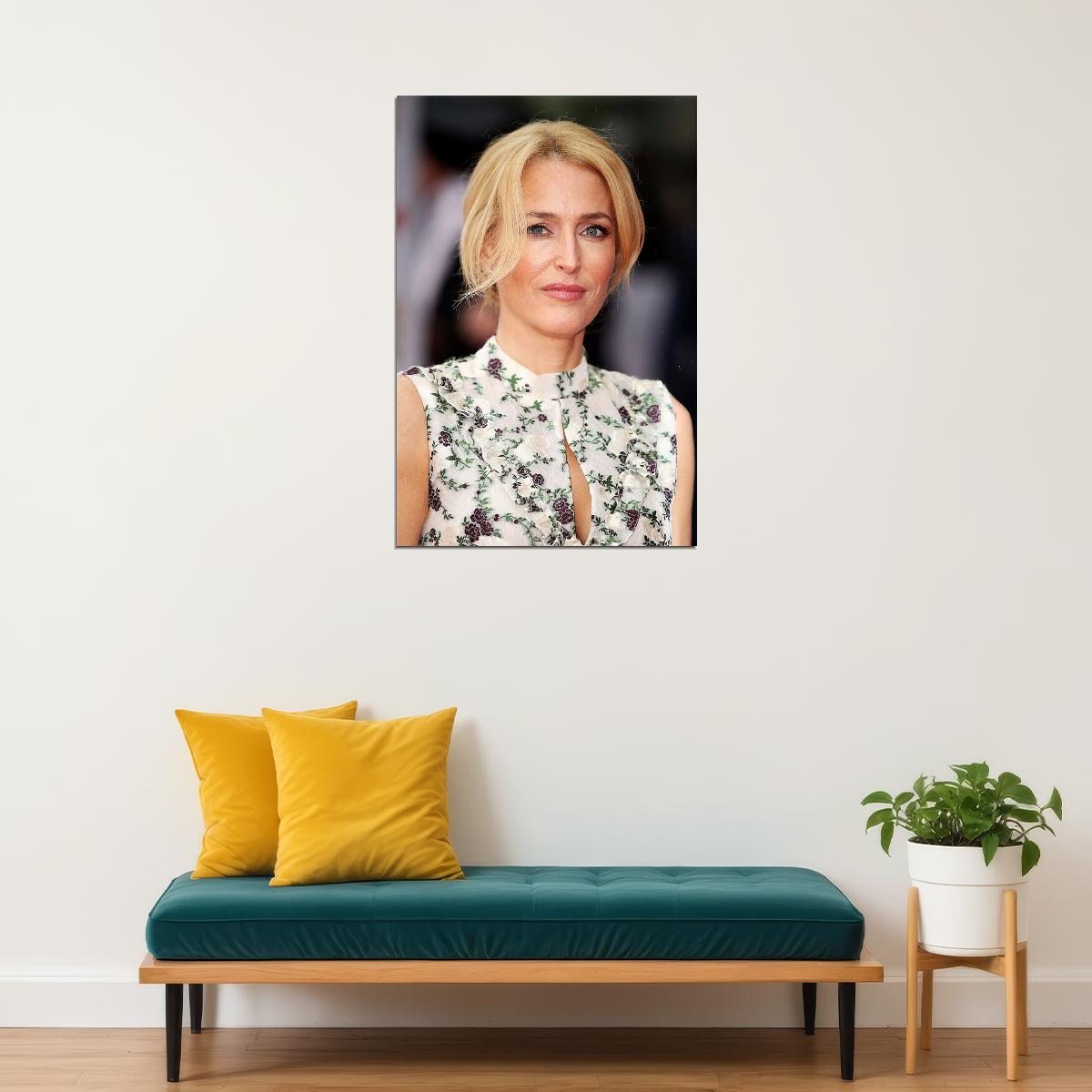 Gillian Anderson Celebrity Cinema Actress Idol Poster Wall Art Print Home Wall Decor - xonomax
