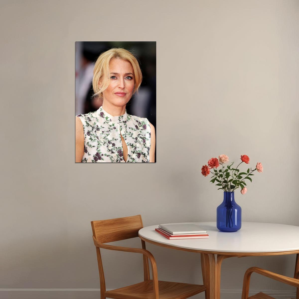 Gillian Anderson Celebrity Cinema Actress Idol Poster Wall Art Print Home Wall Decor - xonomax