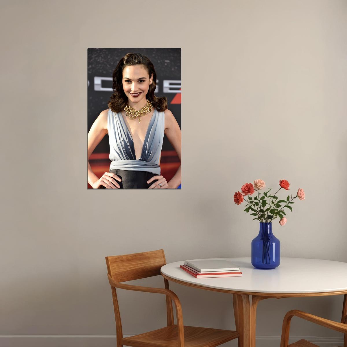 Gal Gadot Celebrity Movie Star Actor Artist Poster Wall Art Print Home Wall Decor - xonomax