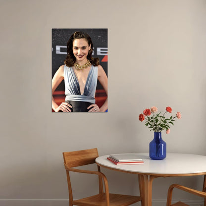 Gal Gadot Celebrity Movie Star Actor Artist Poster Wall Art Print Home Wall Decor - xonomax