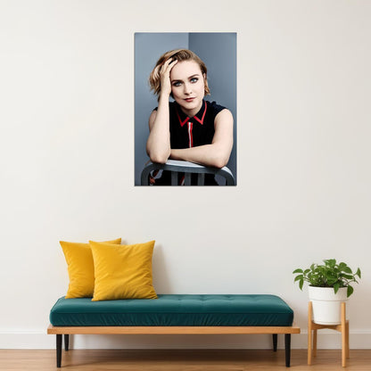 Evan Rachel Wood Celebrity Cinema Actress Idol Poster Wall Art Print Home Wall Decor - xonomax