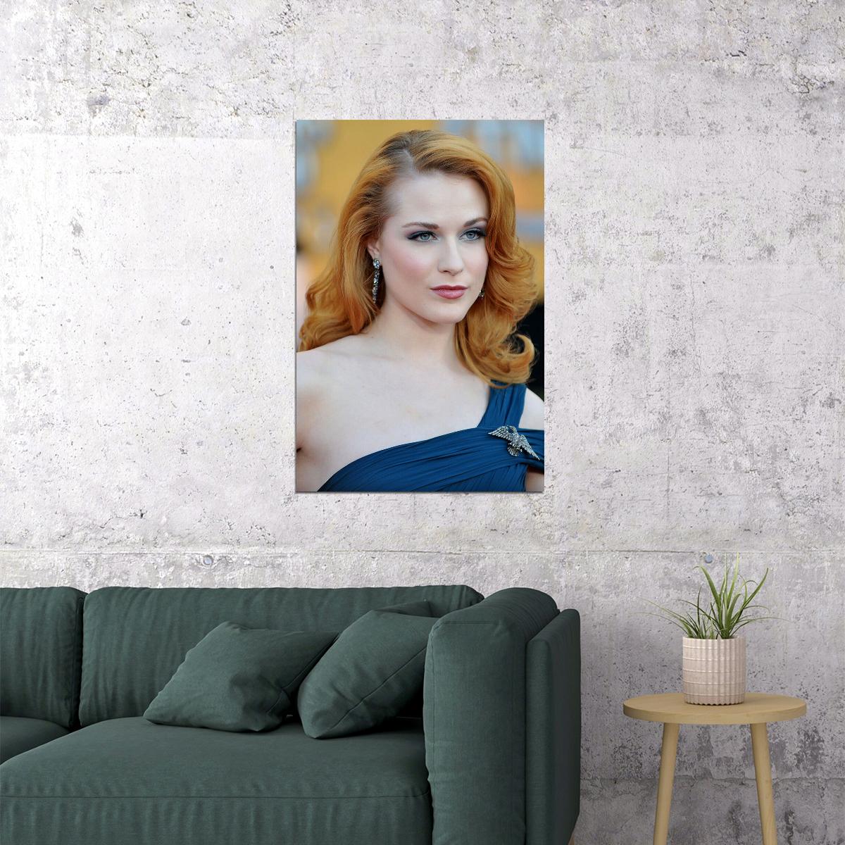 Evan Rachel Wood Celebrity Cinema Actress Star Poster Wall Art Print Home Wall Decor - xonomax