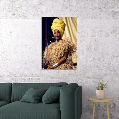 Erykah Badu Celebrity Cinema Actor Singer Star Poster Wall Art Print Home Wall Decor - xonomax