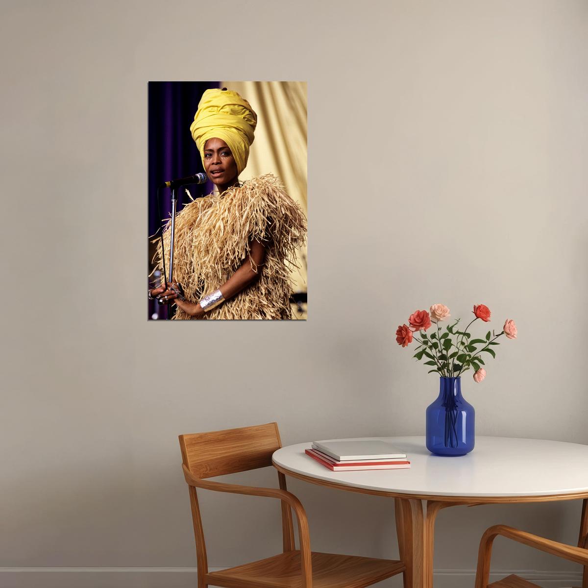 Erykah Badu Celebrity Cinema Actor Singer Star Poster Wall Art Print Home Wall Decor - xonomax