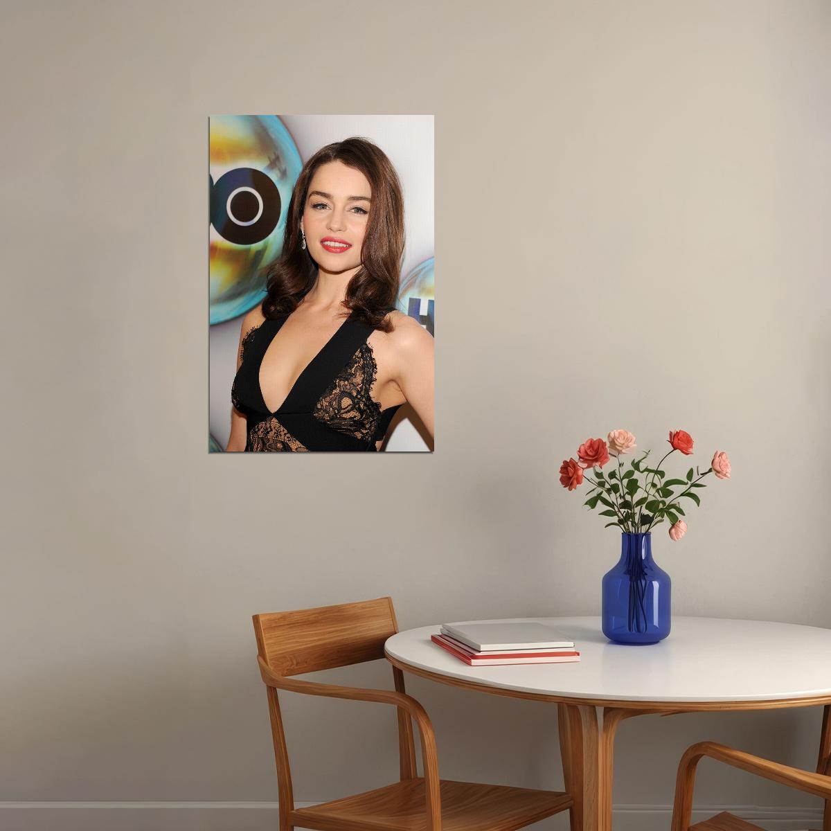 Emilia Clarke Celebrity Cinema Actress Idol Poster Wall Art Print Home Wall Decor - xonomax