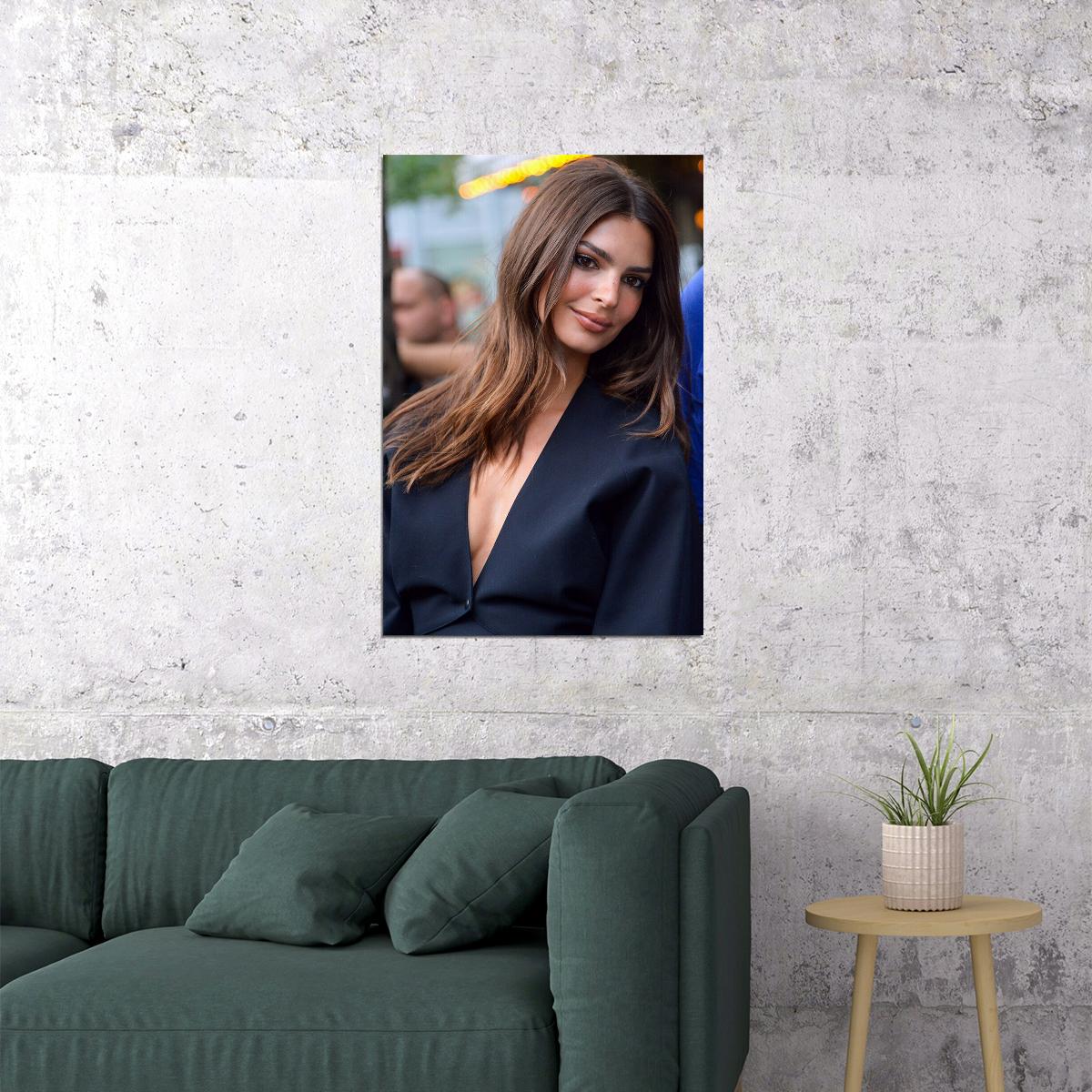 Emily Ratajkowski Movie Actress Hot Model Poster Wall Art Print Home Wall Decor - xonomax