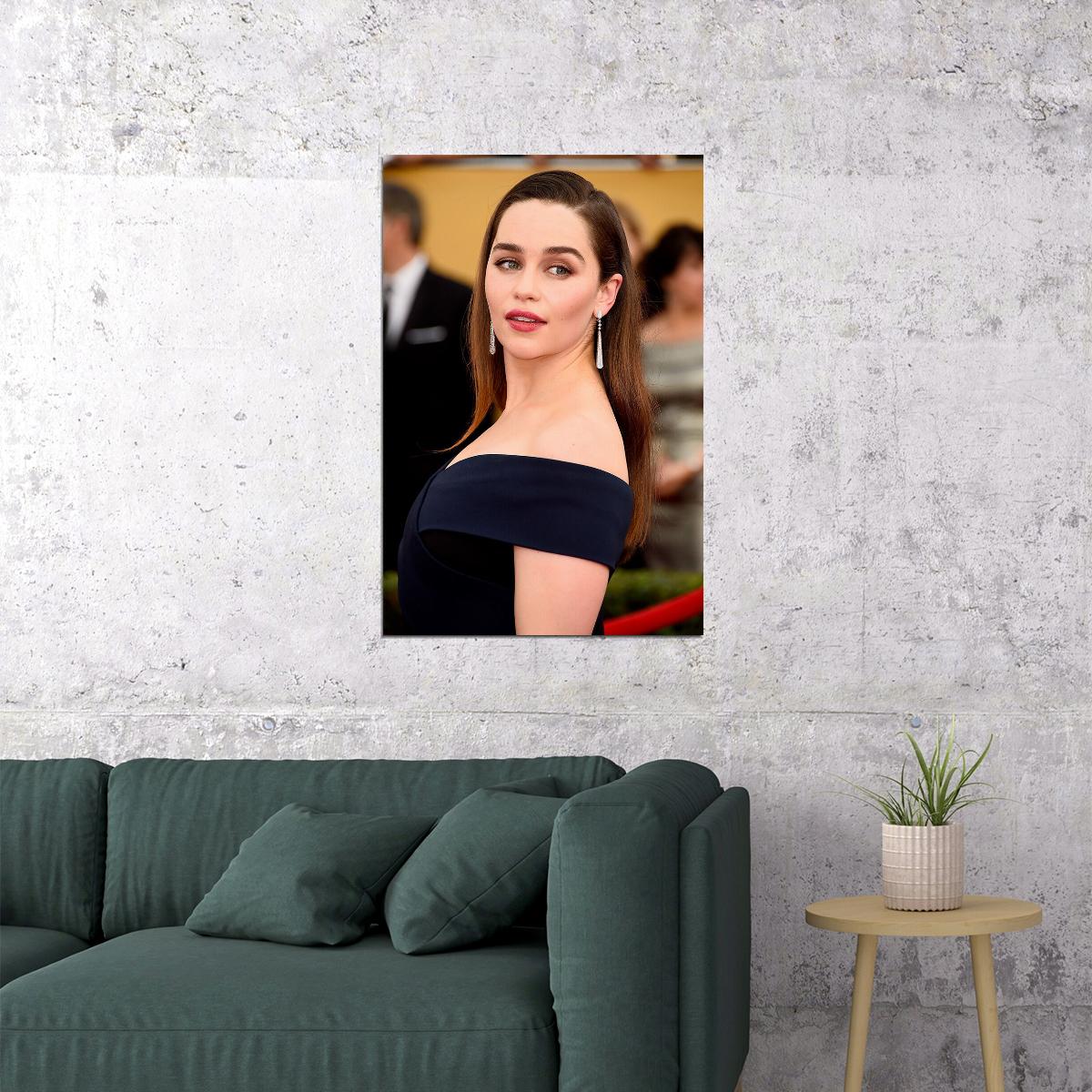 Emilia Clarke Celebrity Cinema Actress Star Poster Wall Art Print Home Wall Decor - xonomax