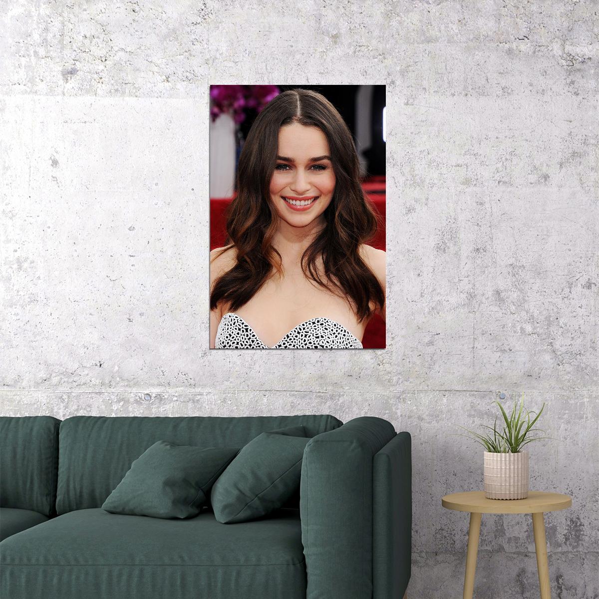 Emilia Clarke Celebrity Movie Actor Star Poster Wall Art Print Home Wall Decor - xonomax