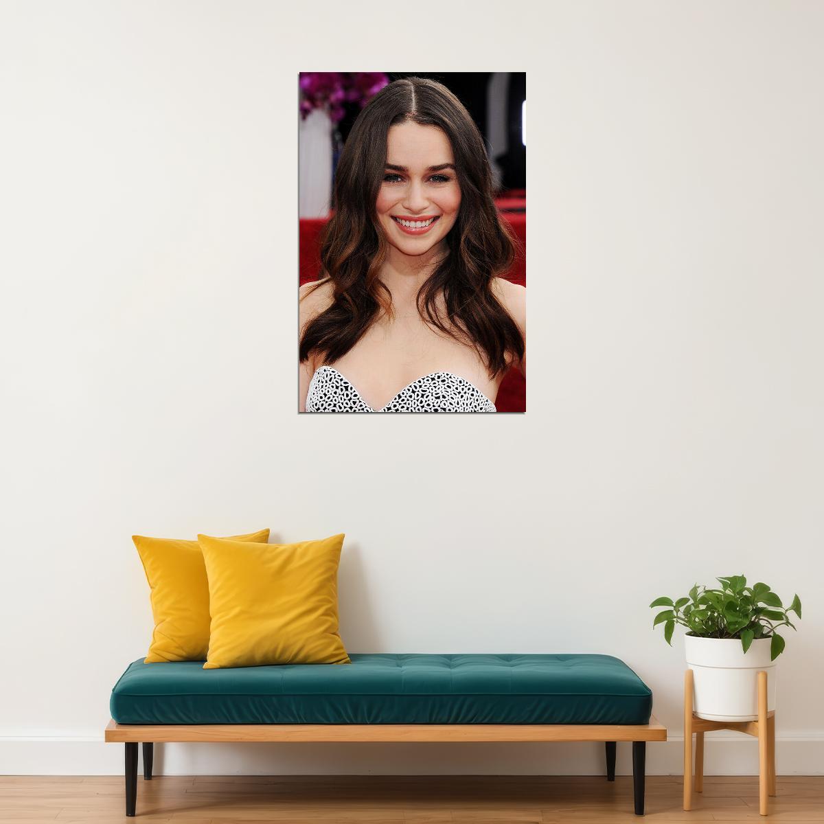 Emilia Clarke Celebrity Movie Actor Star Poster Wall Art Print Home Wall Decor - xonomax