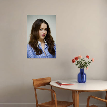 Emilia Clarke Celebrity Movie Actor Idol Poster Wall Art Print Home Wall Decor - xonomax