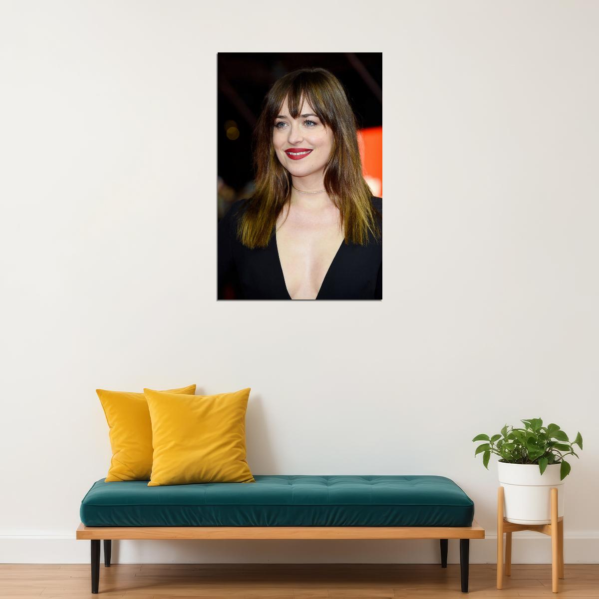 Dakota Johnson Celebrity Movie Actress Idol Poster Wall Art Print Home Wall Decor - xonomax