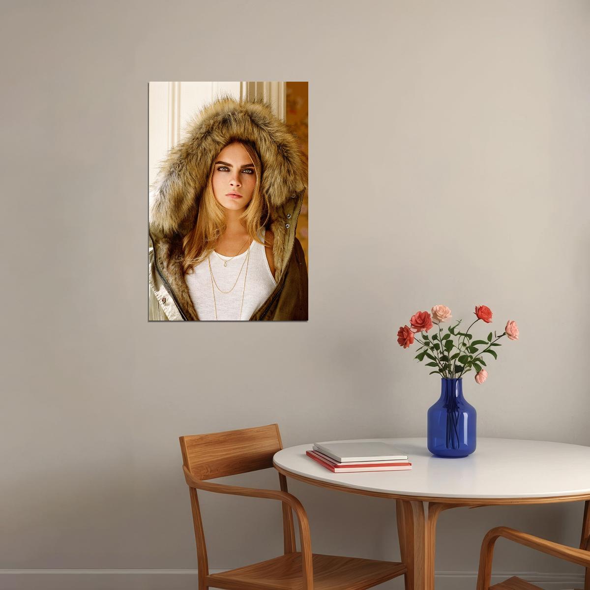 Cara Delevingne Celebrity Movie Actress Idol Poster Wall Art Print Home Wall Decor - xonomax