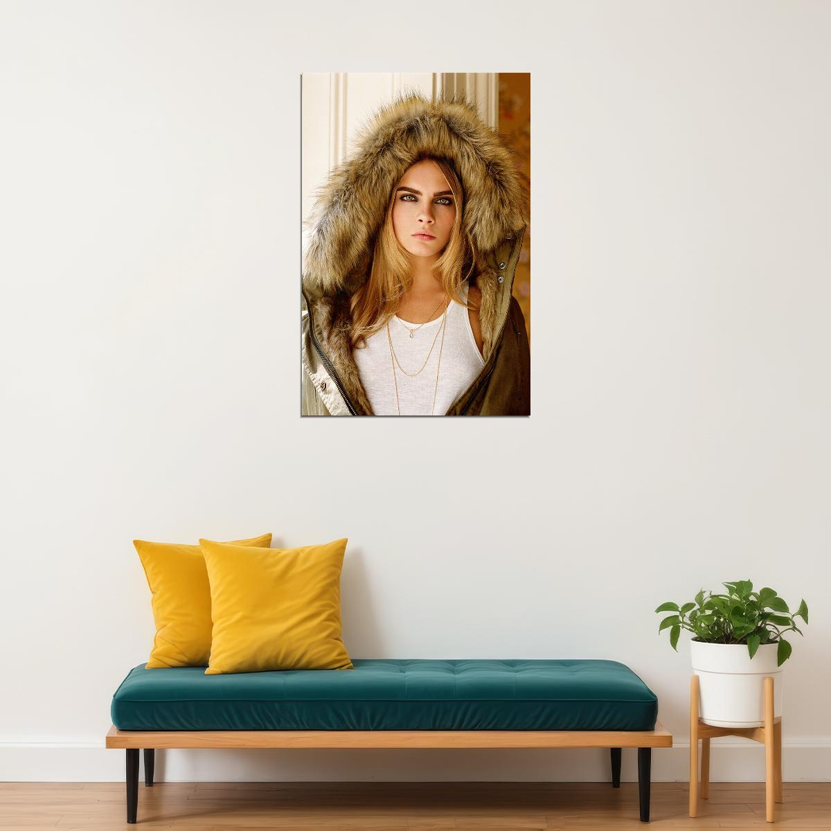Cara Delevingne Celebrity Movie Actress Idol Poster Wall Art Print Home Wall Decor - xonomax