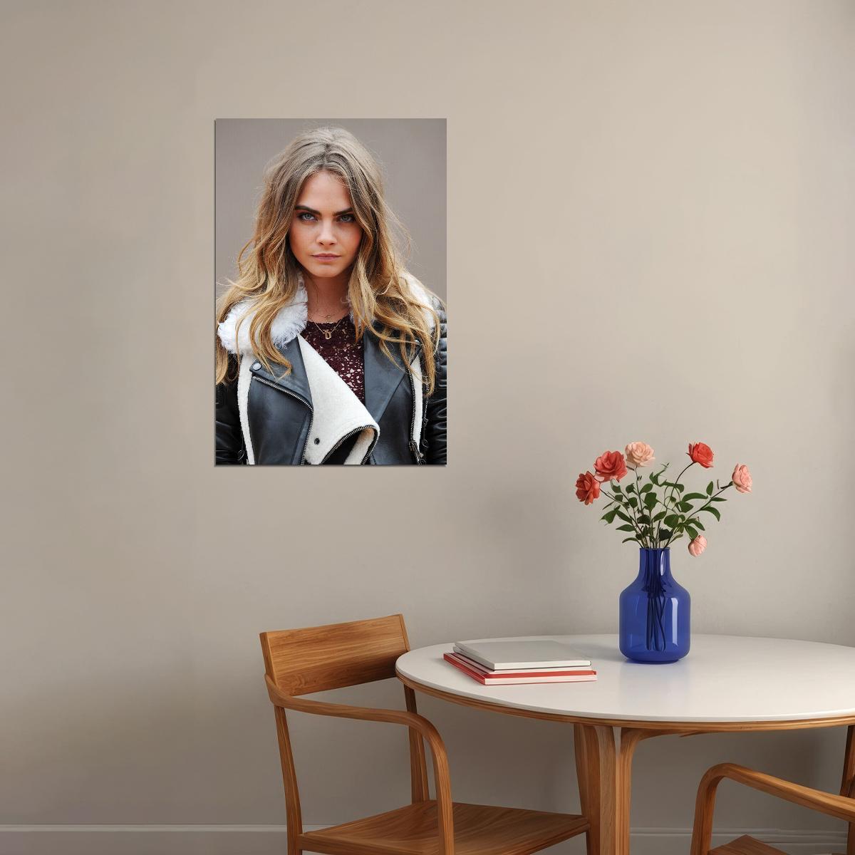 Cara Delevingne Celebrity Cinema Actor Idol Poster Wall Art Print Home Wall Decor - xonomax