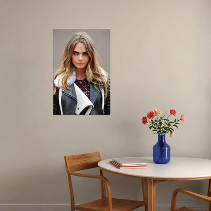 Cara Delevingne Celebrity Cinema Actor Idol Poster Wall Art Print Home Wall Decor - xonomax