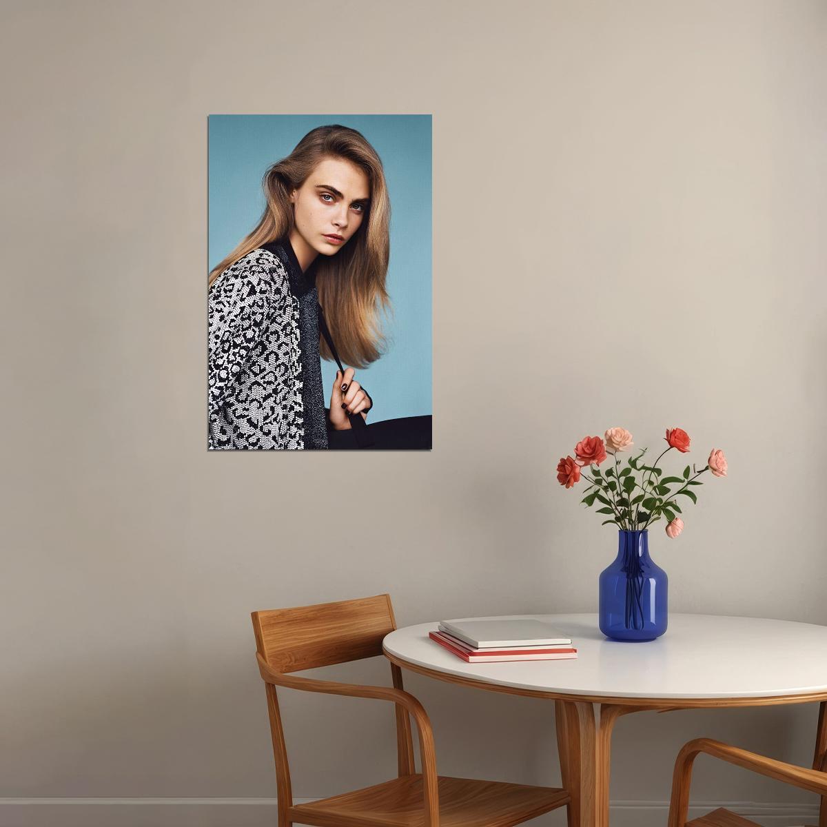 Cara Delevingne Celebrity Cinema Actress Idol Poster Wall Art Print Home Wall Decor - xonomax