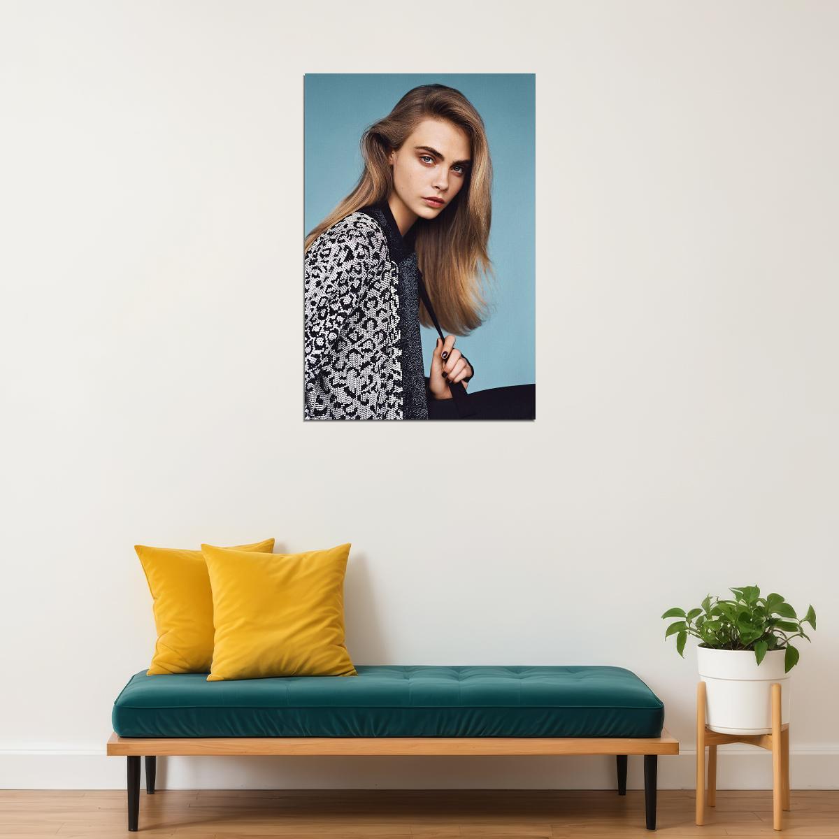 Cara Delevingne Celebrity Cinema Actress Idol Poster Wall Art Print Home Wall Decor - xonomax