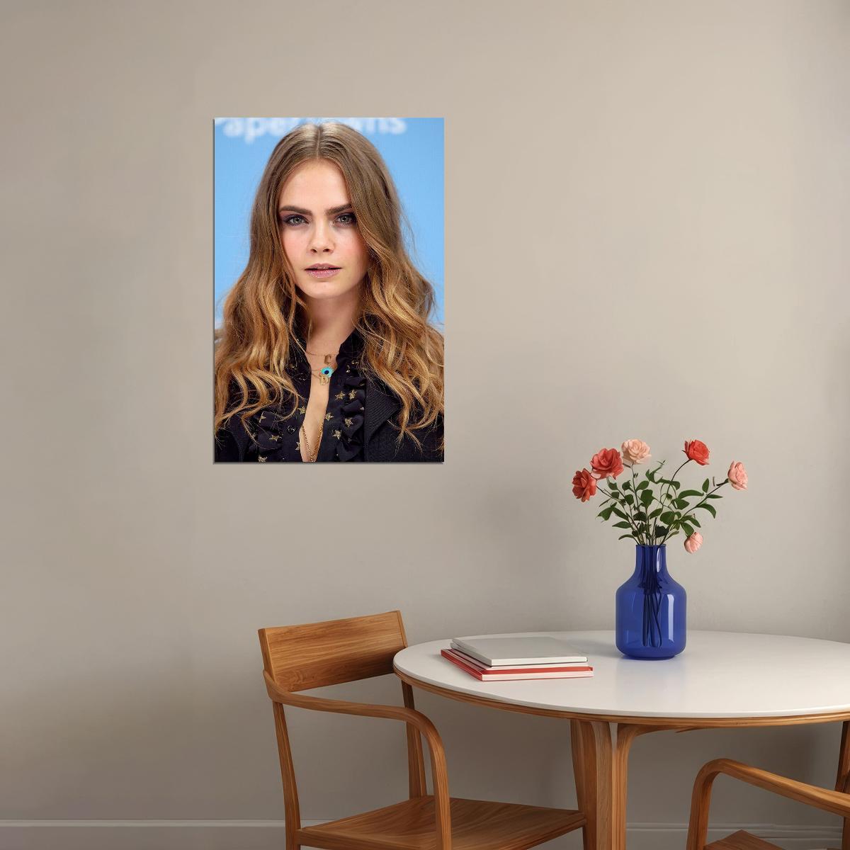 Cara Delevingne Celebrity Cinema Actress Star Poster Wall Art Print Home Wall Decor - xonomax